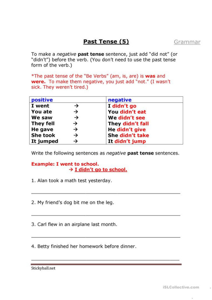 past tense verbs worksheets db excelcom