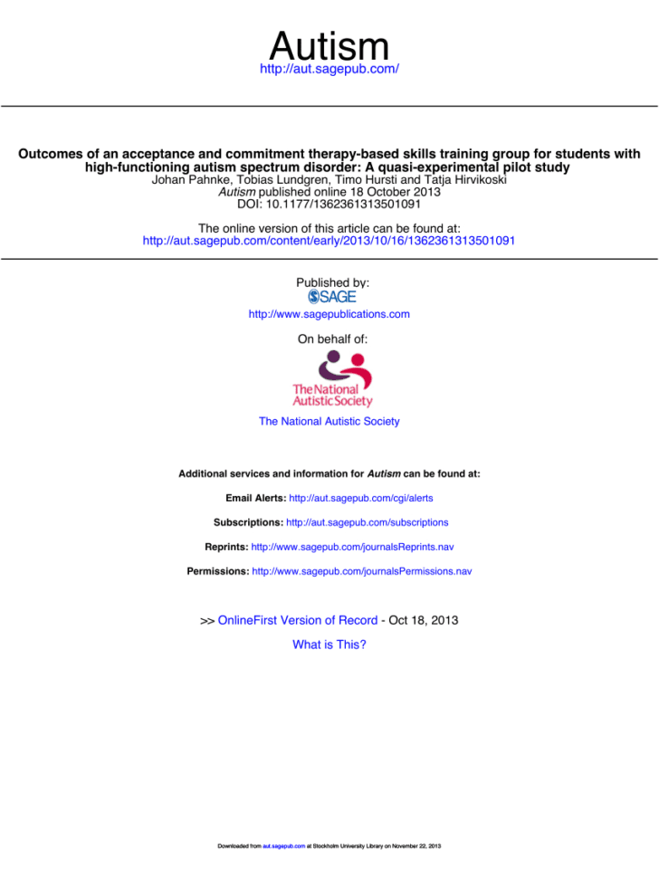 Pdf Actbased Acceptance And Commitment Therapy Skills