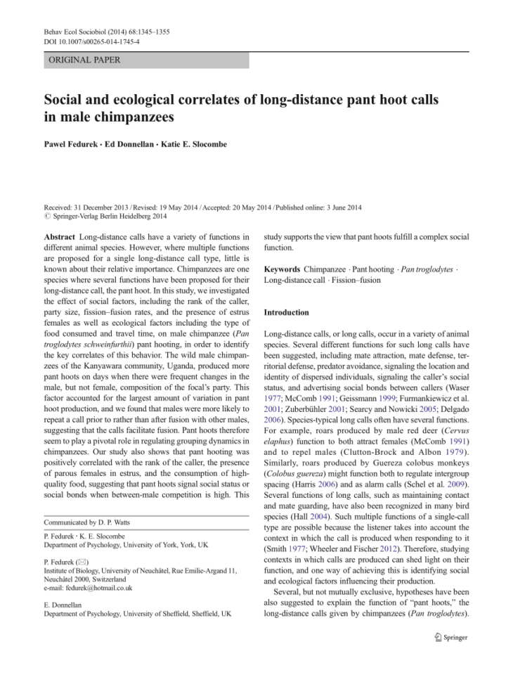 Pdf An Archive Of Longitudinal Recordings Of The