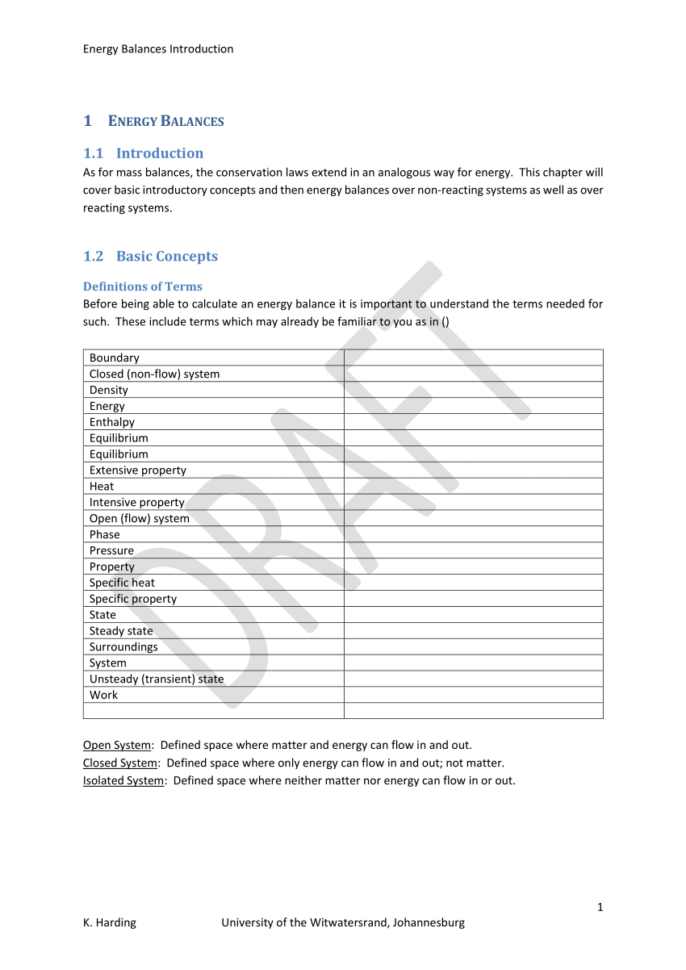 Pdf Energy Balance Introduction