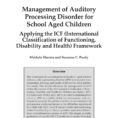 Pdf Management Of Auditory Ing Disorders A
