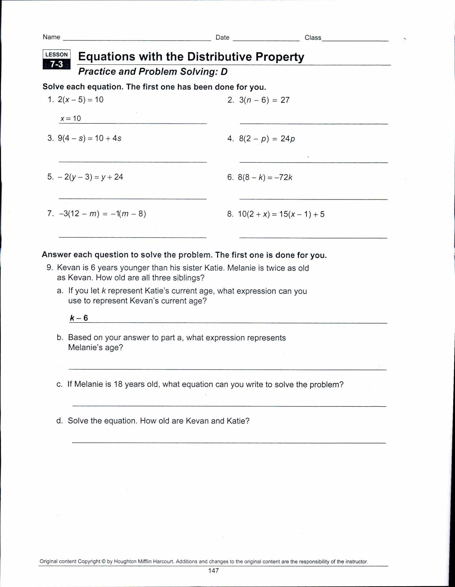 pearson math homework