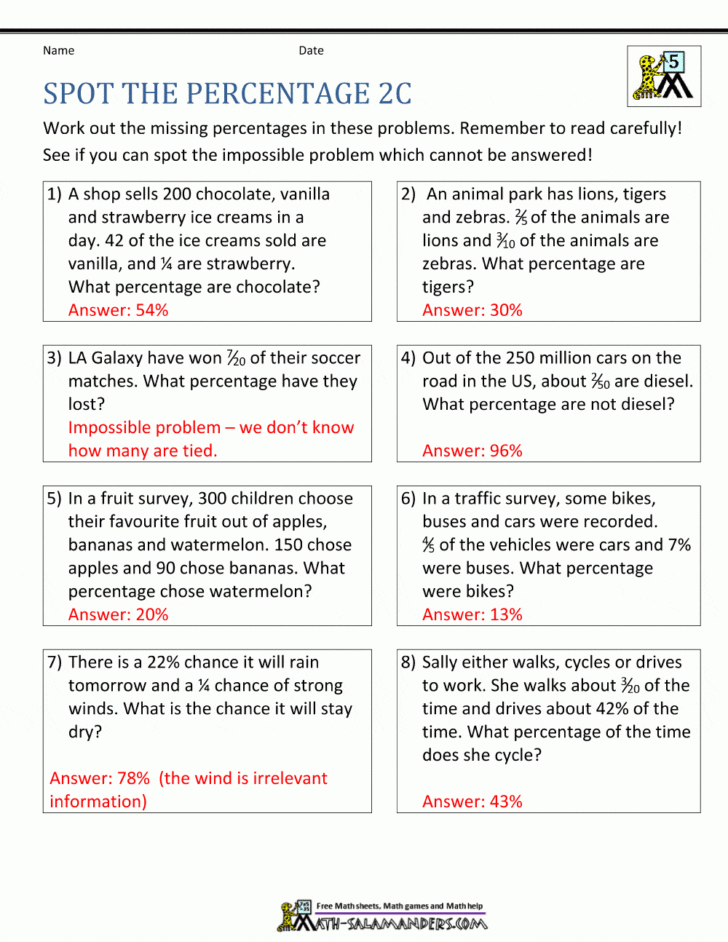 Percent Discount Word Problems Worksheet Db excel