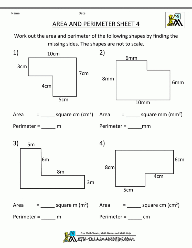Perimeter Worksheets
