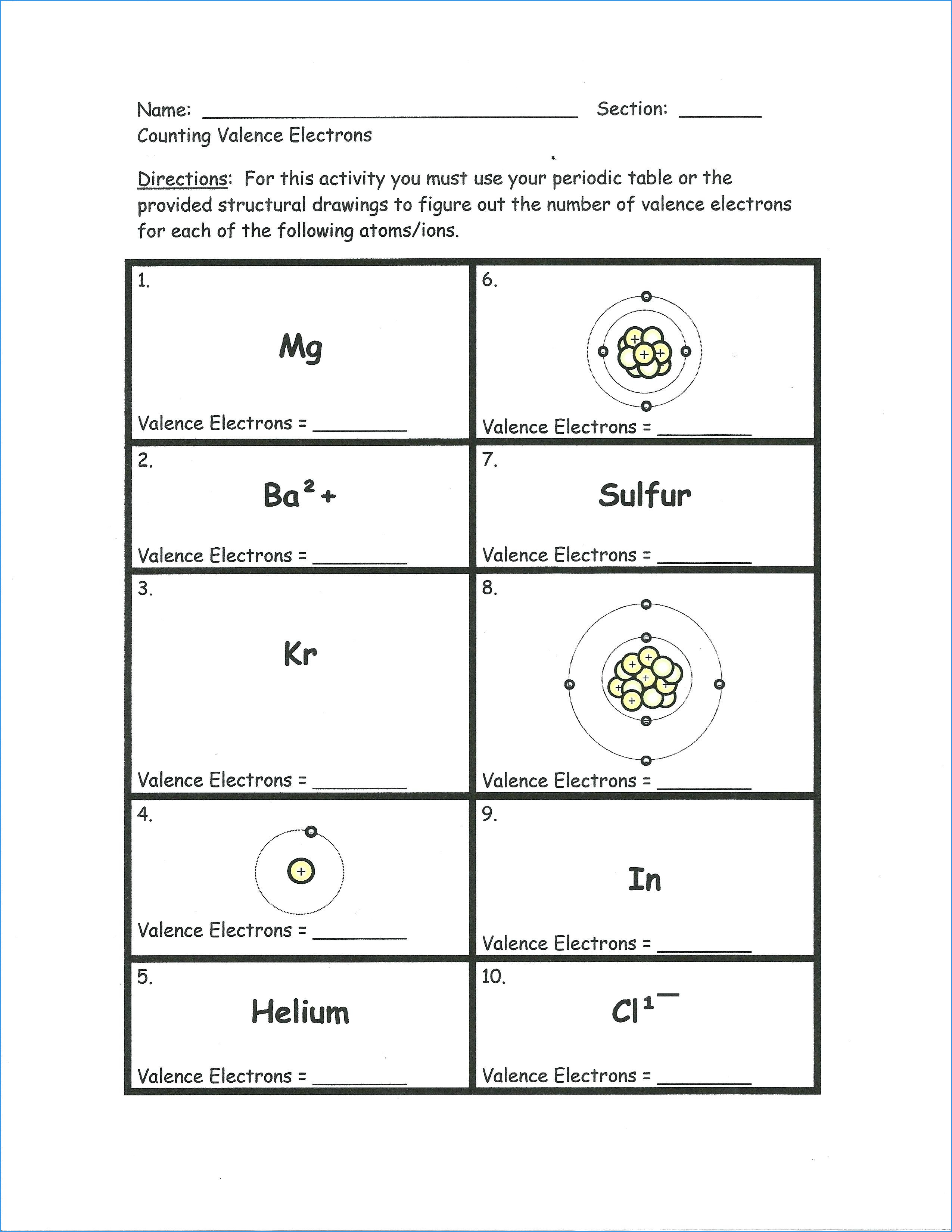 Periodic Table Practice Worksheet Answer Key Unique Atomic