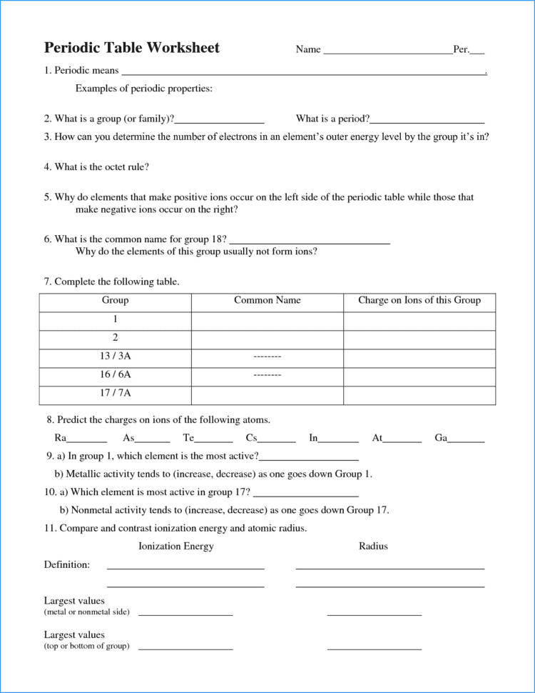 Periodic Table Trends Quiz Pdf New Collection Of Worksheet Periodic Table Trends Quiz Pdf New Collection Of Worksheet