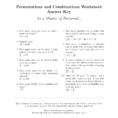 Permutations And Combinations Worksheet Answer Key