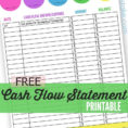 Personal Cash Flow Statement Worksheet  A Mom's Take