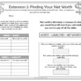 Personal Finance High School Worksheets  Personal Financial