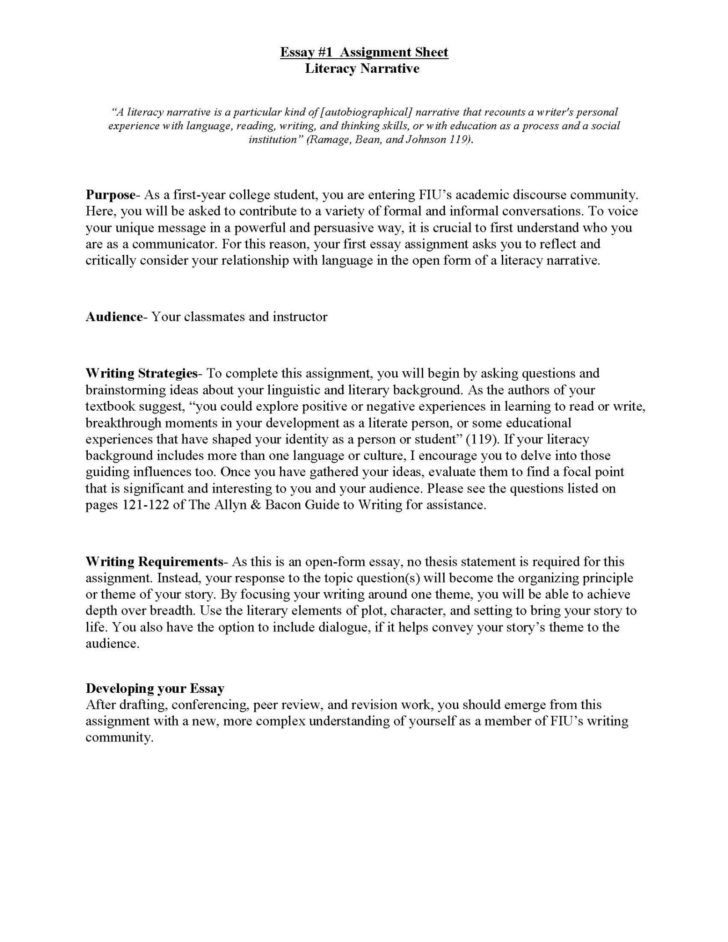 Personal Narrative Peer Review Worksheet