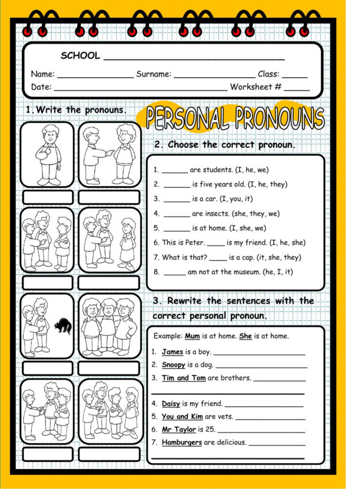 Personal Pronouns Interactive Worksheet — Db-excel.com