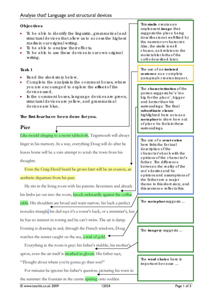 Personification  Search Results  Teachit English