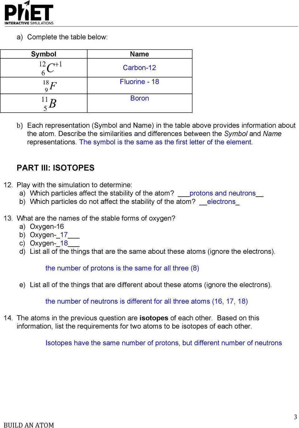 Peters Experiment Worksheet Answer Key