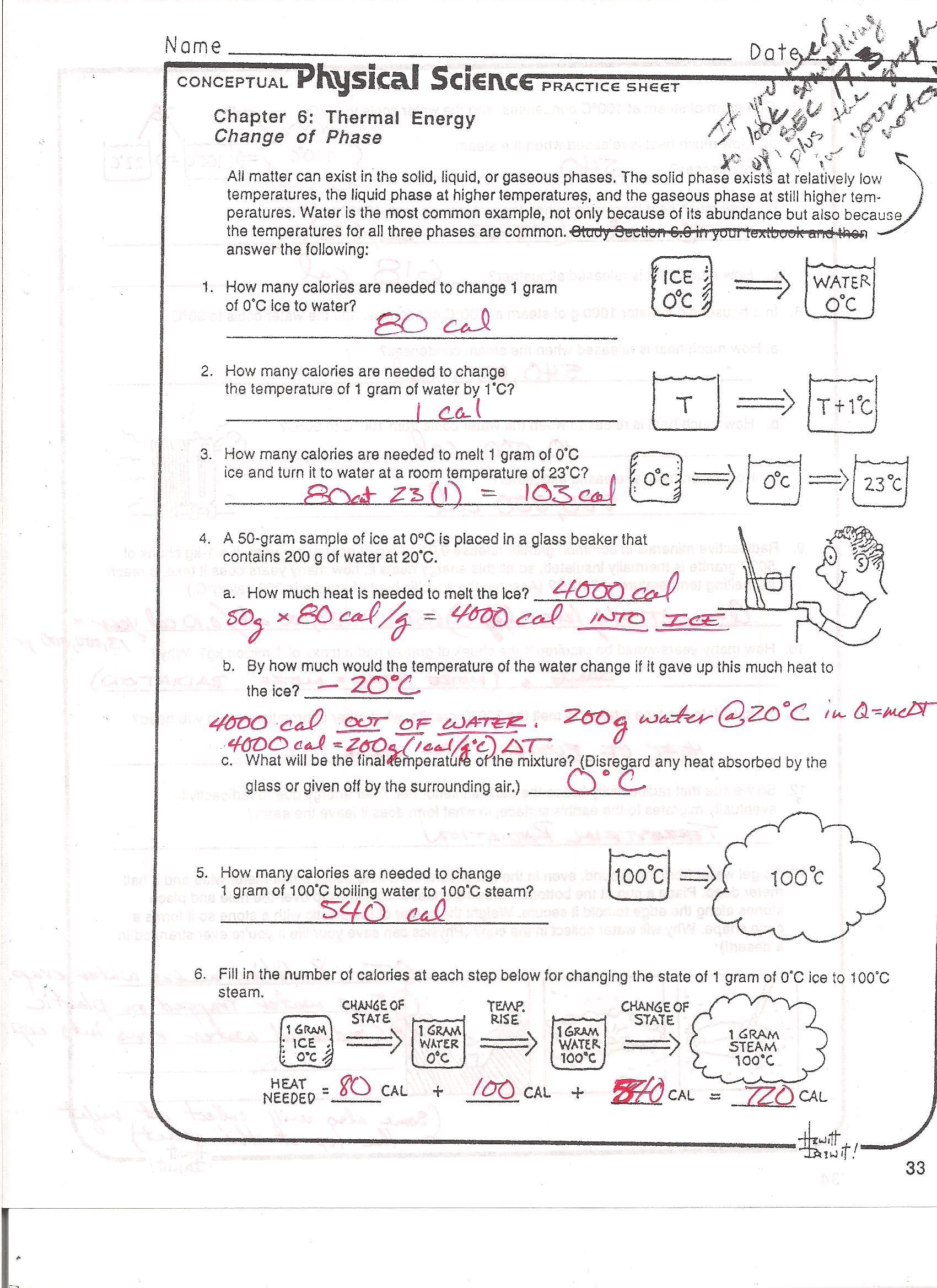 Phase Change Worksheet Answers Graphing Linear Equations — db-excel.com