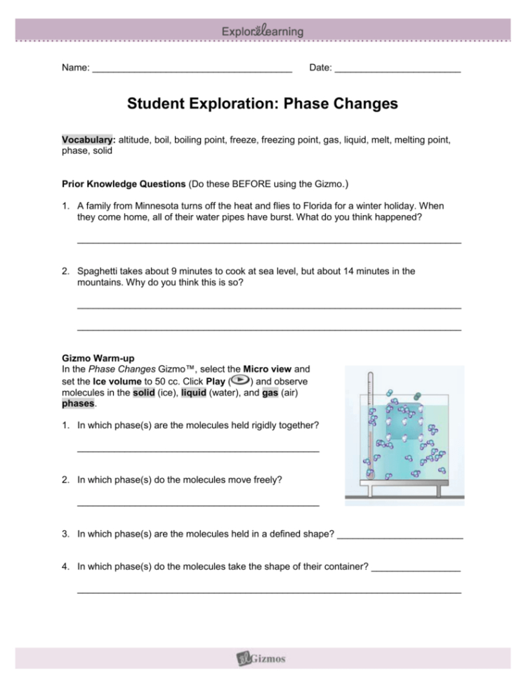 Phase Changes