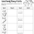 Phonics Prep Word Family Worksheets — Kindergarten Kiosk