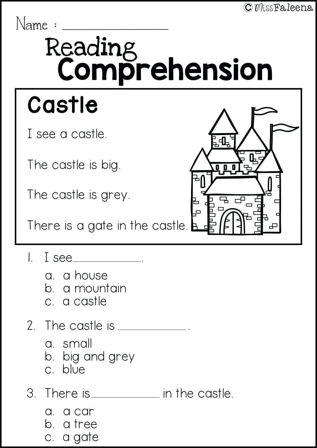 printable kindergarten reading worksheets pdf