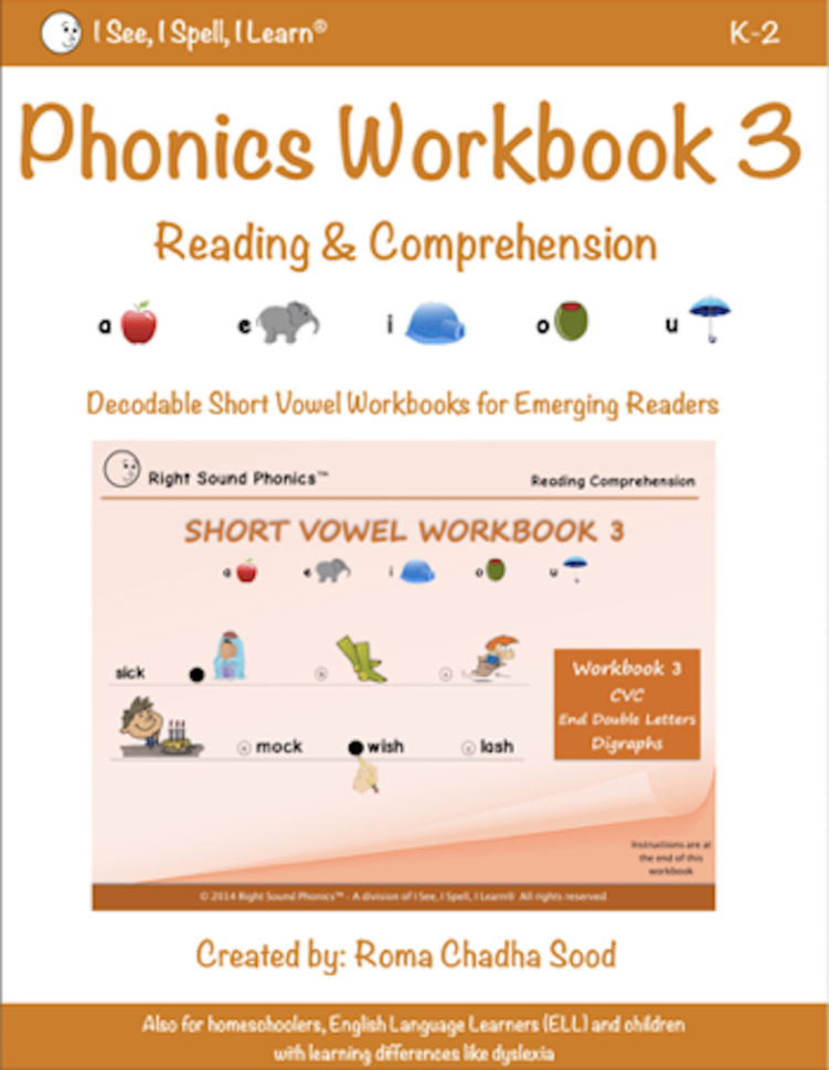 Phonics  Short Vowel Eworkbook 3  Pdf Download  For All Learner K2