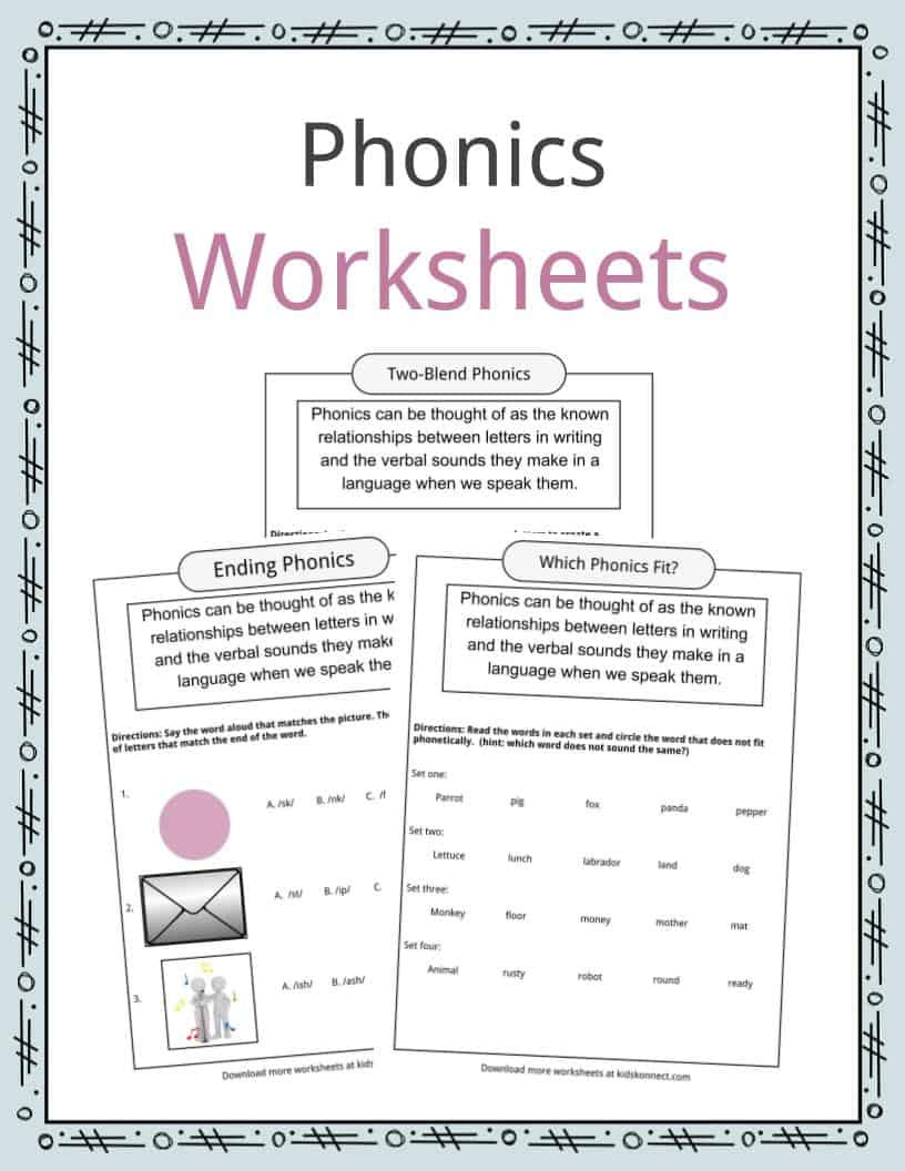 Phonics Table Worksheets    Definition For Kids