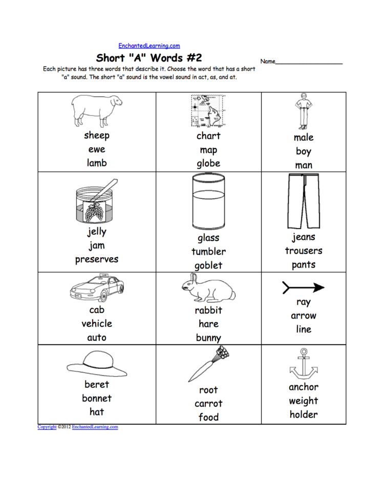 Phonics Worksheets Multiple Choice Worksheets To Print