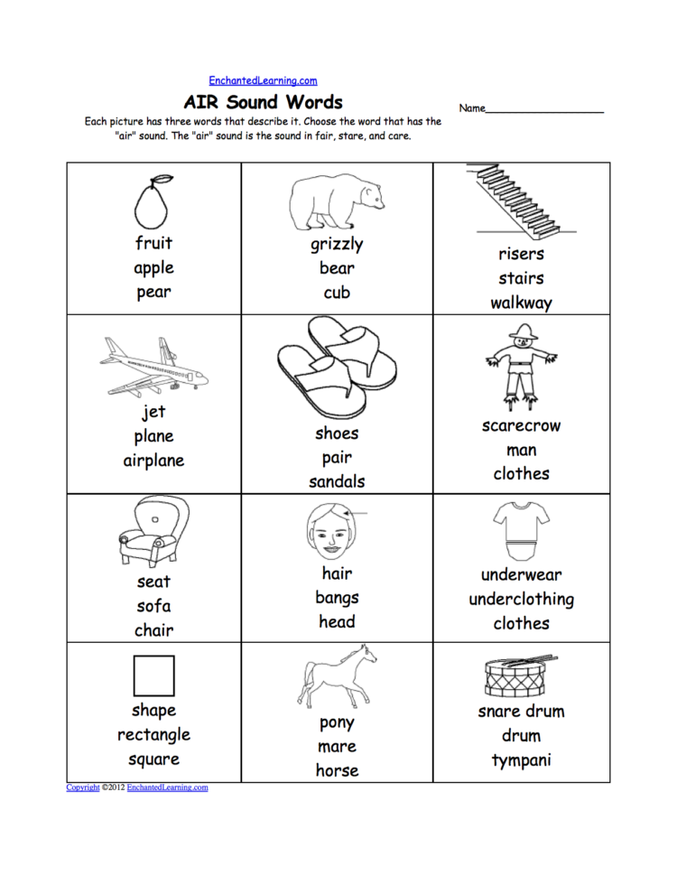 Phonics Worksheets Multiple Choice Worksheets To Print
