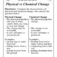 Physical And Chemical Properties And Changes Worksheet Answer Key