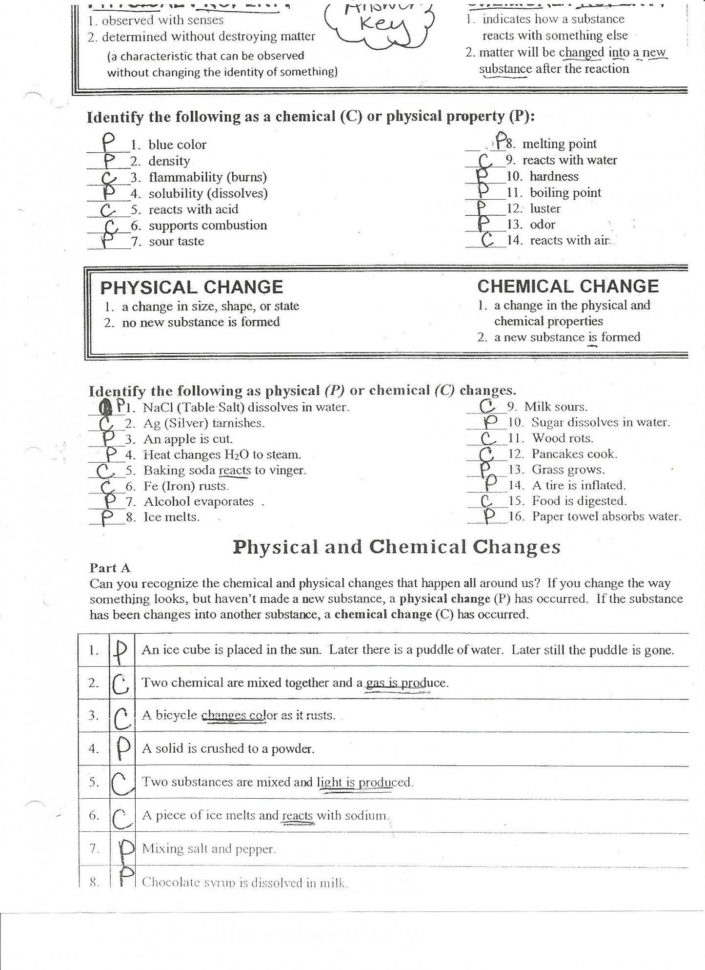Physical And Chemical Properties Worksheet — db-excel.com