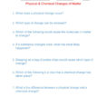 Physical  Chemical Changes Of Matter  Interactive Worksheet