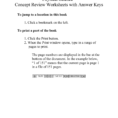 Physical Science Concept Review Worksheets With Answer