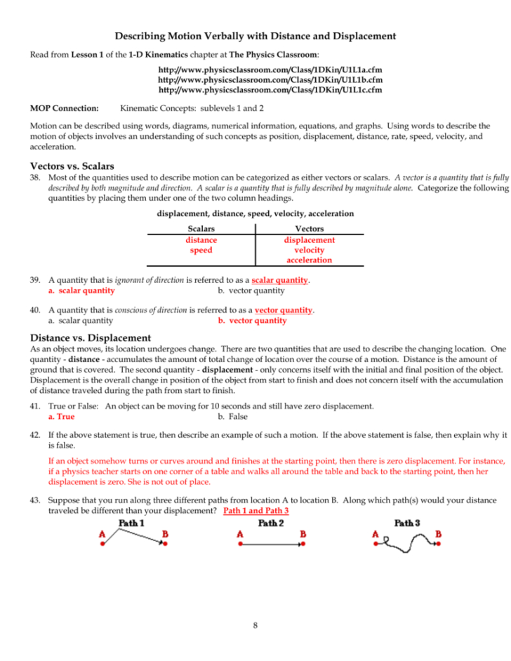 Velocity And Acceleration Worksheet Answer Key — db-excel.com