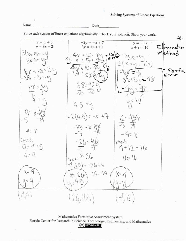 Physics Math Worksheet Algebra And Substitution  Antihrap
