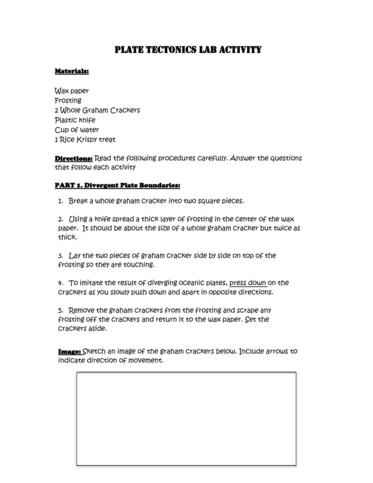 Plate Tectonics Lab Activity