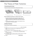 Plate Tectonics Worksheet  Term Paper Example
