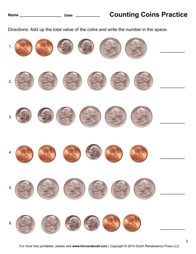Pleasant Worksheets Money Ft Grade About Counting Coins