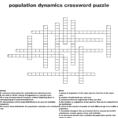 Population Dynamics Crossword Puzzle  Word
