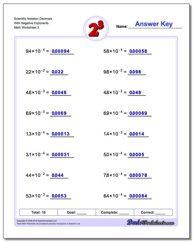 Powers Of Ten And Scientific Notation