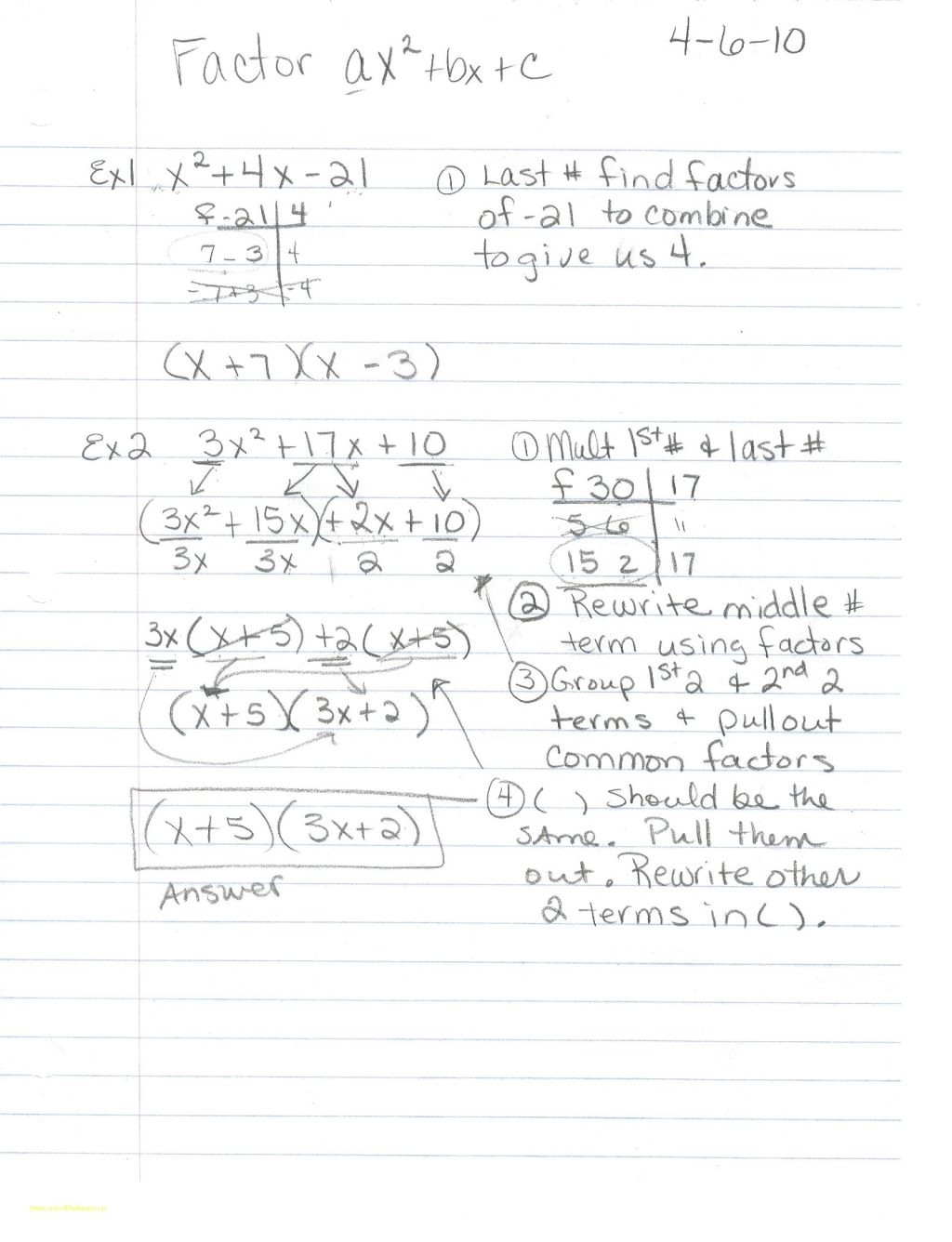 Ppt Factoring Trinomials F The Form Ax Bxc With Type Ax2Bxc