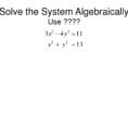 Ppt  Solving Systems Of Linear And Quadratic Equations