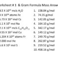 Ppt  Worksheet  1  Gram Formula Mass Answers Powerpoint