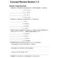 Practice Problems Chapter 1 Section 3 Skills Worksheet