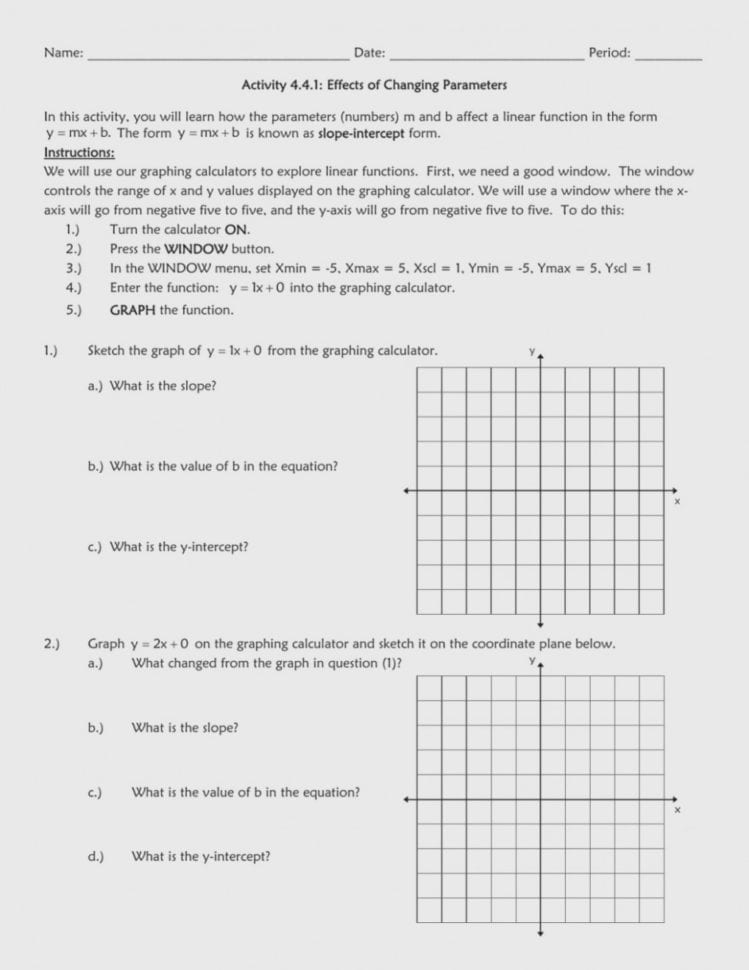 Practice Worksheet Graphing Quadratic Functions In Vertex