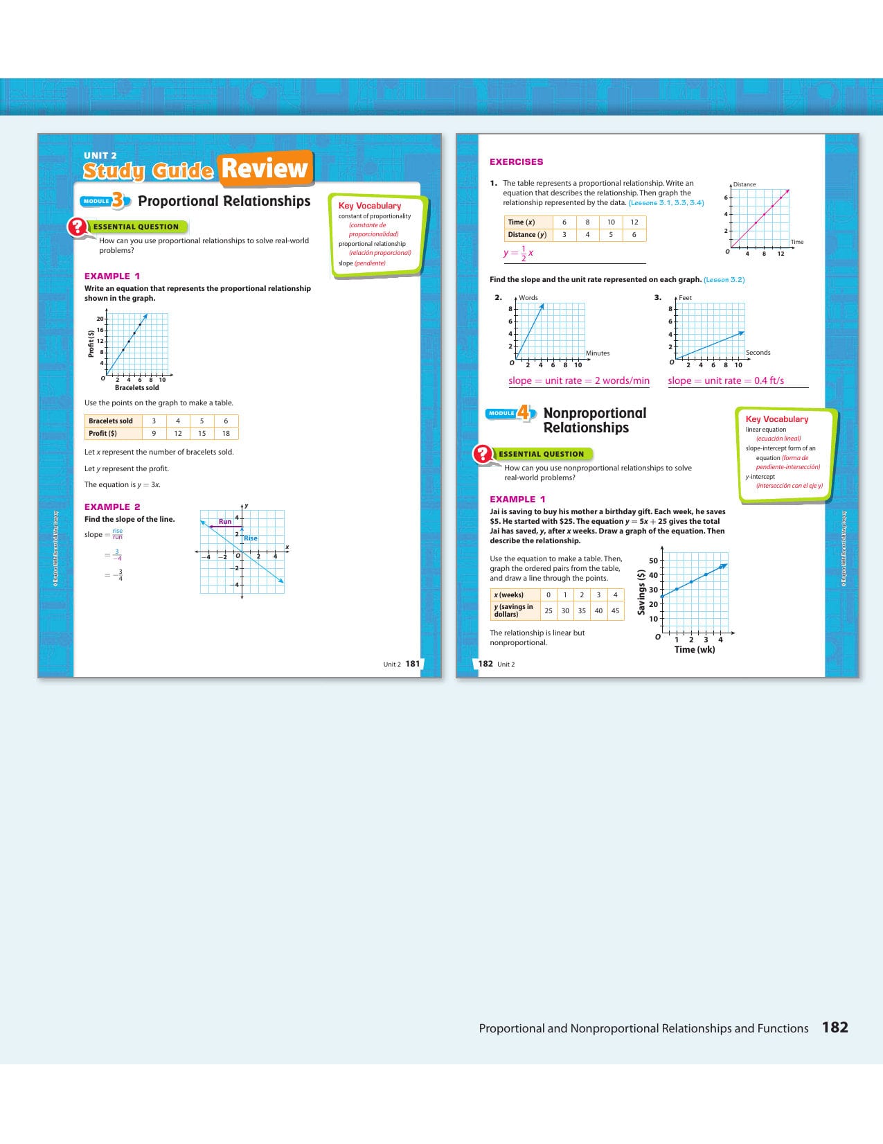 Pre Algebra Unit 2 Review Solutions