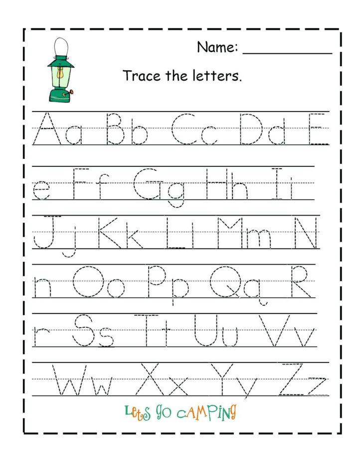 Alphabet Worksheets For Pre K