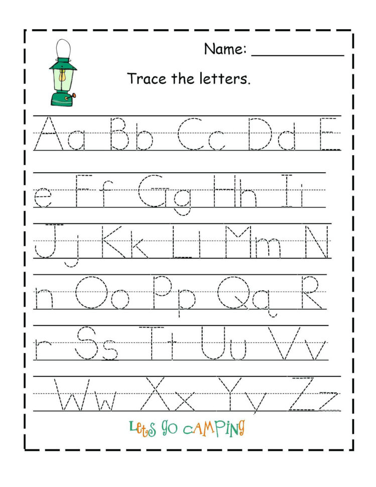 Pre K Alphabet Worksheets – Zapatillasajclub