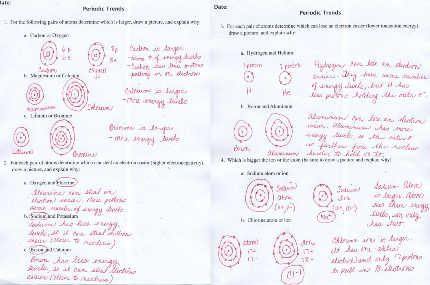 Pre Lab Activity Worksheet Answers