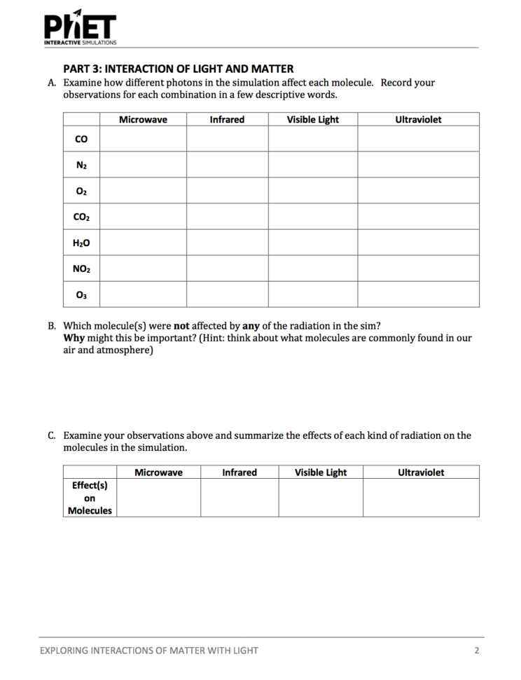 Pre Lab Activity Worksheet Answers Math Worksheets