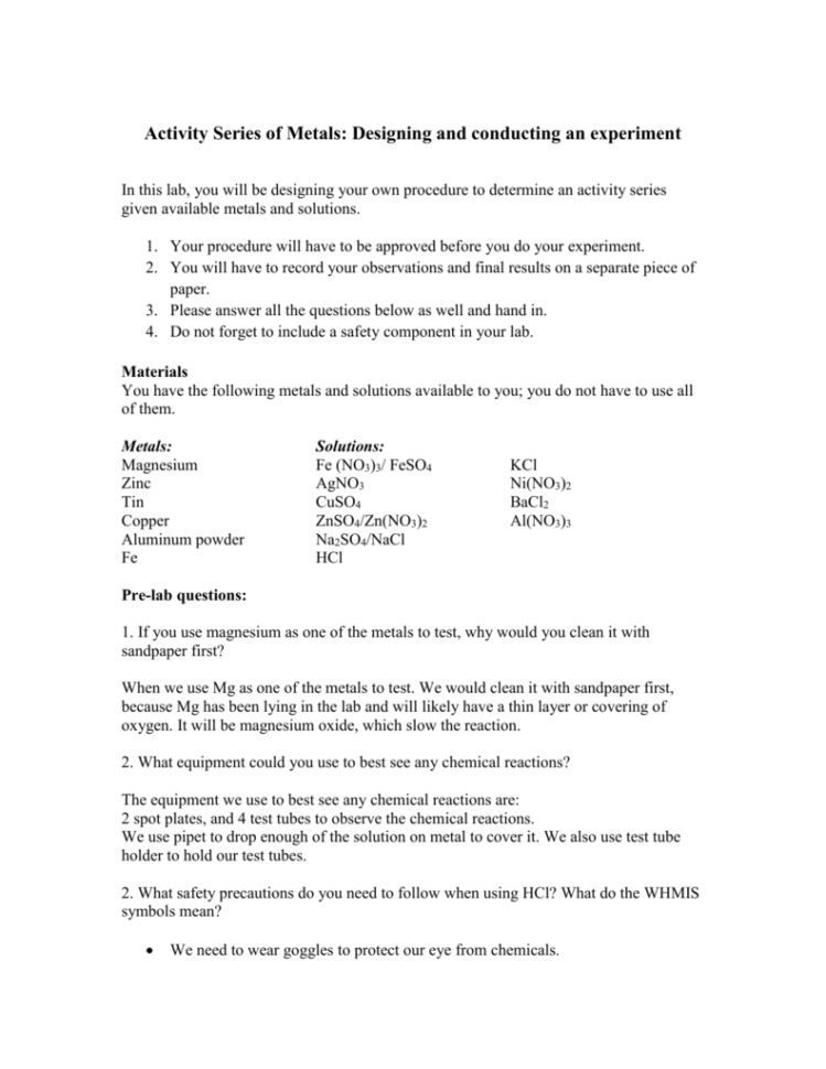 Pre Lab Activity Worksheet Answers Math Worksheets