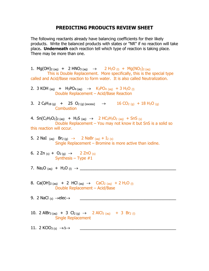 predicting-products-of-reactions-chem-worksheet-10-4-answer-key-db-excel
