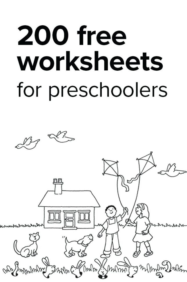 Preschool Activities Worksheets For Print  Math Worksheet