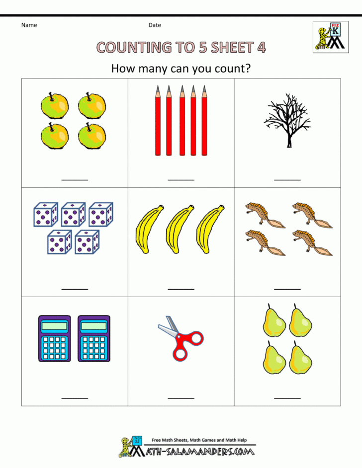 Preschool Matching Worksheets